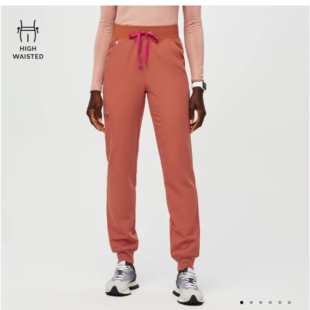 High waisted terracota Zamora fig jogger